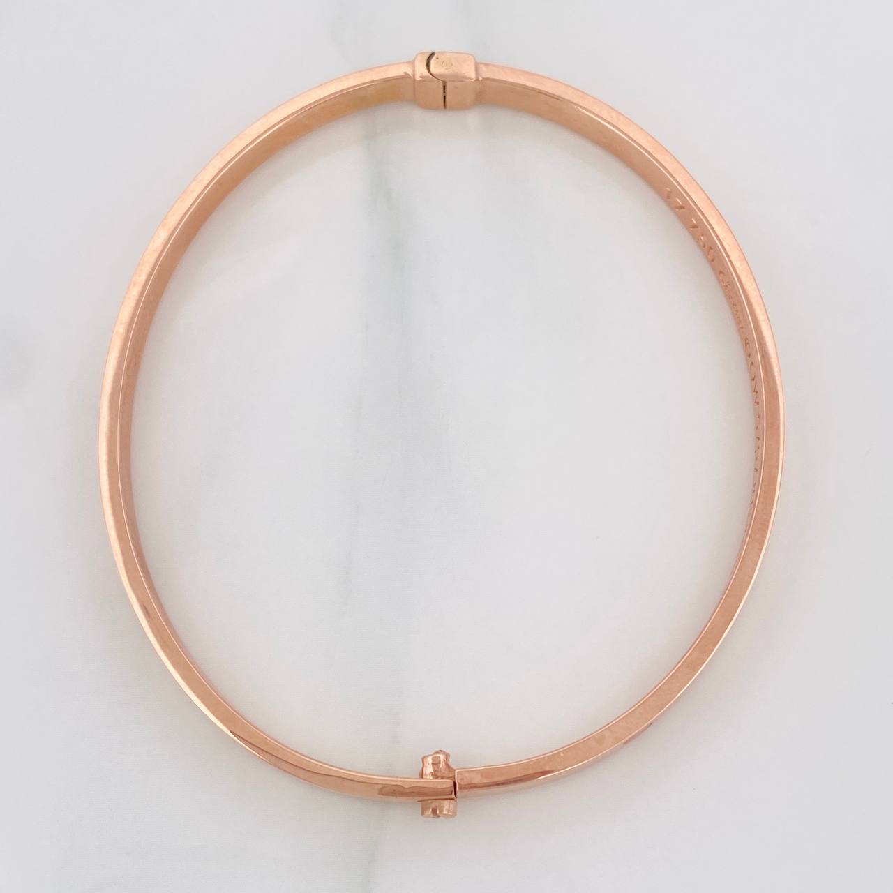 Bracelet Screw Hoop 5.95g / 6 3/4 in / 3.95mm 18K Rose Gold