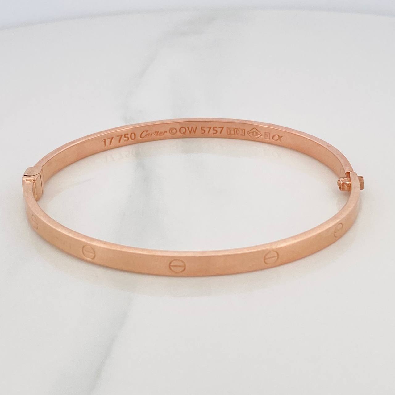 Bracelet Screw Hoop 5.95g / 6 3/4 in / 3.95mm 18K Rose Gold