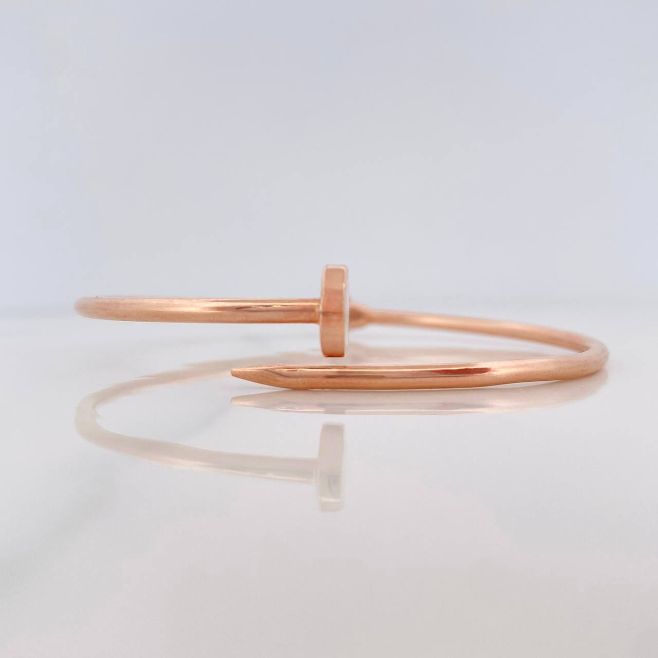 Bracelet Nail Hoop 6.7g / 7 1/2 in / 2.45mm Rose Gold 18K