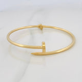 Bracelet Nail Hoop 6.8g / 7 1/2 in / 2.5mm Yellow Gold 18K