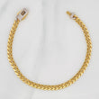 Bracelet Cubana Infinito 6.5g / 7 3/4 in / 4.68mm Two-Tone 18K Gold