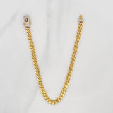Bracelet Cubana Infinito 5.95g / 7 3/4 in / 4.72mm Two 18K Golds