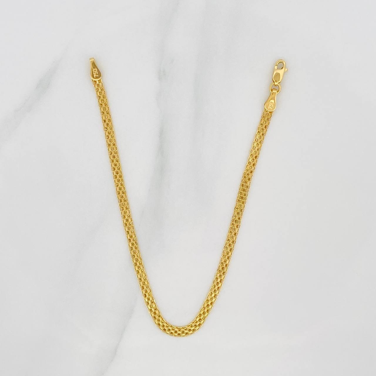 Bismark Bracelet 1.5g / 7 1/2 in / 3.1mm 18K Yellow Gold