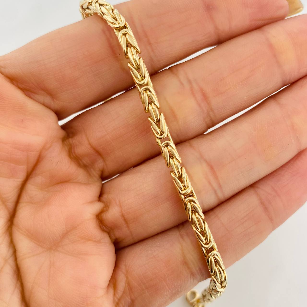 Bracelet Byzantine 6.7g / 8 in / 3.46mm Yellow Gold 18K