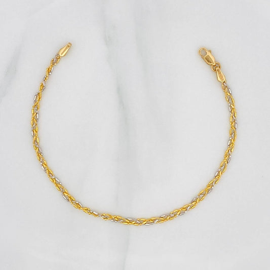 Pulso Morse 2.45g / 7 in / 2.24mm Dos Oros Amarillo Blanco 18K