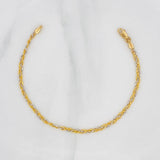 Bracelet Morse 2.45g / 7 in / 2.24mm Two-Tone Yellow White 18K Gold