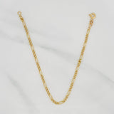 Figaro Bracelet 1.15g / 7 in / 2.24mm Yellow Gold 18K