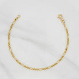 Figaro Bracelet 1.15g / 7 in / 2.24mm Yellow Gold 18K