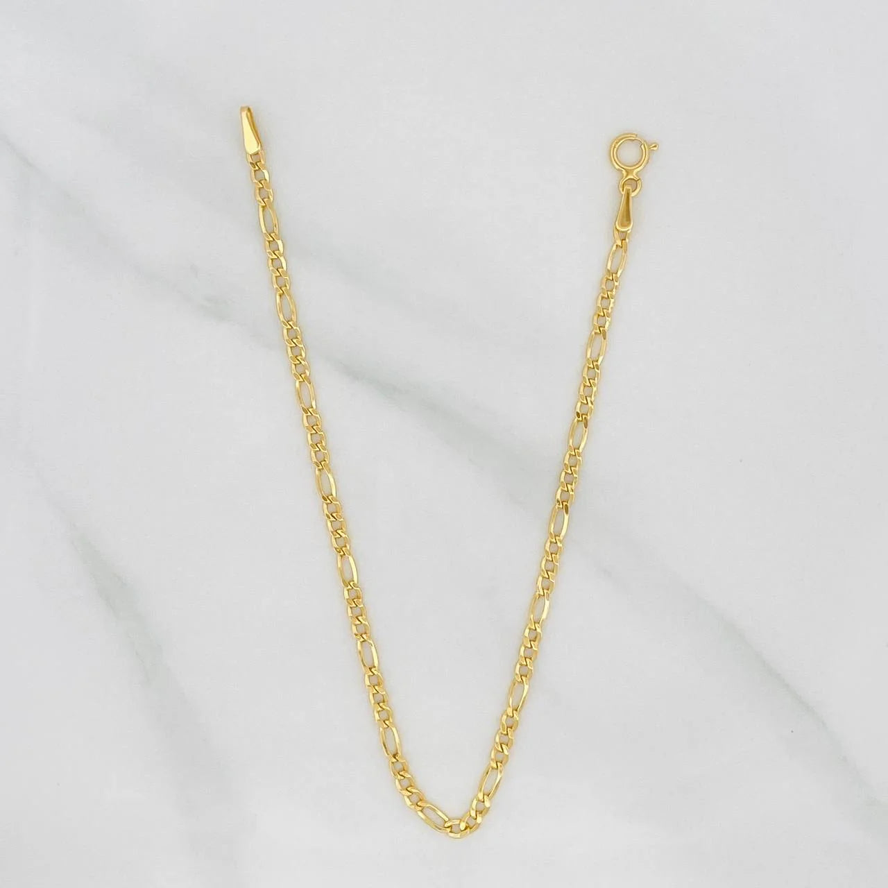 Figaro Bracelet 1.15g / 7 3/4 in / 2.1mm 18K Yellow Gold