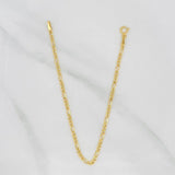 Figaro Bracelet 1.05g / 7 1/4 in / 2.35mm 18K Yellow Gold