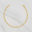 Figaro Bracelet 1.05g / 7 in / 2.33mm Yellow Gold 18K