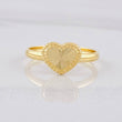 Heart Diamond Cut Ring 1g / T8 3/4 Yellow Gold 18K