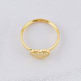 Heart Diamond Cut Ring 1g / T8 3/4 Yellow Gold 18K