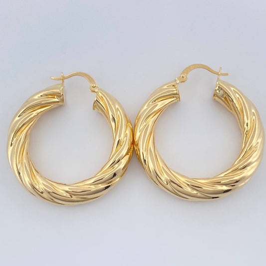 Candongas Niky 4.7gr / 1 1/4 in / Oro Amarillo 18K $