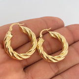 Candongas Mati 5.65gr / 1 1/4 in / Oro Amarillo 18K $