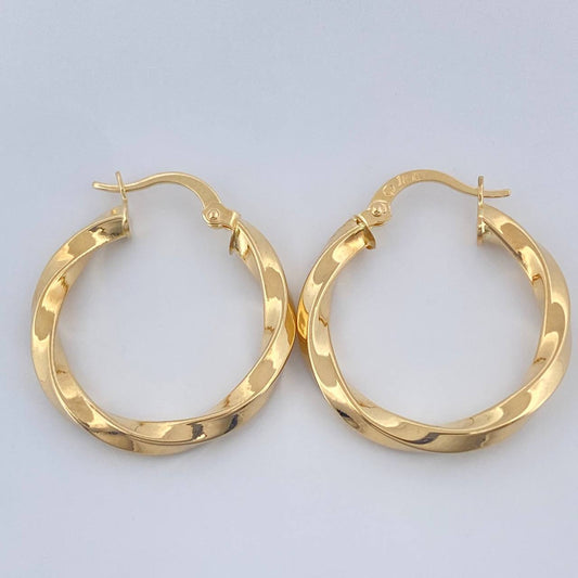 Candongas Kari 2.25gr / 1 in / Oro Amarillo 18K $