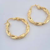 Candongas Fenix 2.9gr / 1 in / Oro Amarillo 18K $