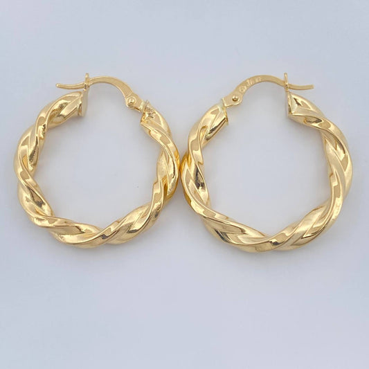 Candongas Fenix 2.9gr / 1 in / Oro Amarillo 18K $