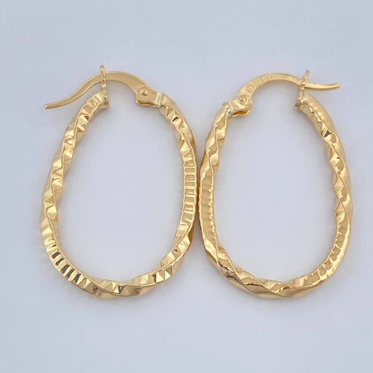 Candongas Dyla 1.5gr / 3/4 in / Oro Amarillo 18K $