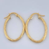 Candongas Lore Ovaladas 1.35gr / 1 in / Oro Amarillo 18K $
