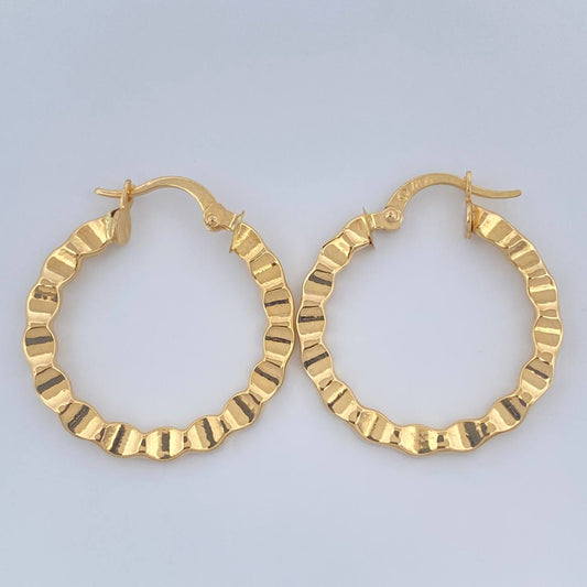 Candongas Said 1.75gr / 1 in / Oro Amarillo 18K $
