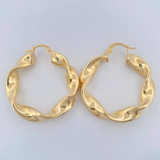 Candongas Pupi 5.95gr / 1 1/2 in / Oro Amarillo 18K $