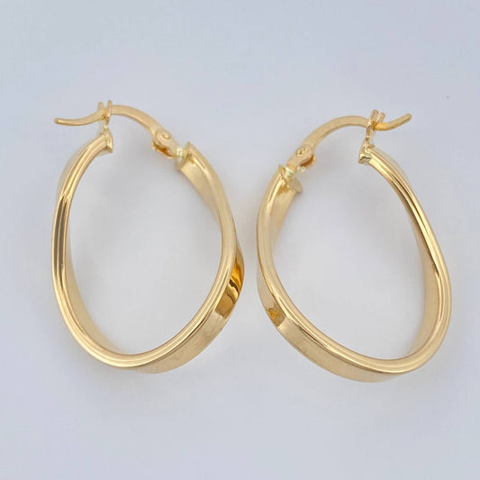 Candongas Clau 2.2gr / 1 in / Oro Amarillo 18K $