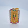 Dije Placa Virgen De Guadalupe 7.35gr / 1 1/2 in / Dos Oros Amarillo Blanco 18K $