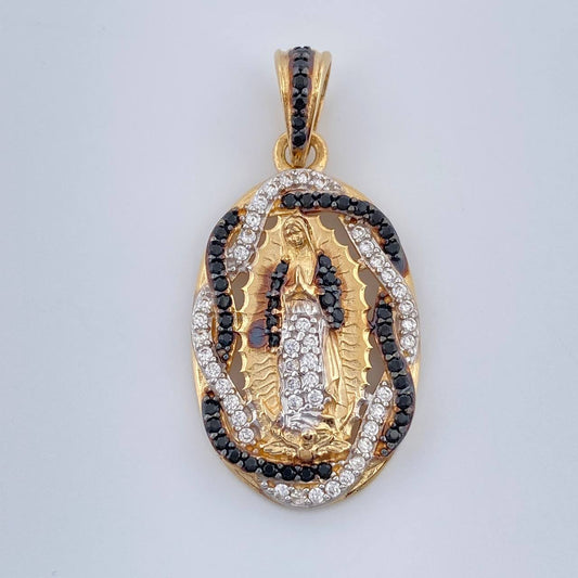Dije Virgen De Guadalupe 3.8gr / 1 1/4 in / Tres Oros 18K $