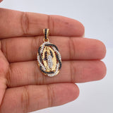 Dije Virgen De Guadalupe 3.8gr / 1 1/4 in / Tres Oros 18K $
