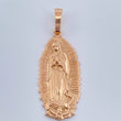 Dije Virgen De Guadalupe 7.5gr / 1 3/4 in / Oro Rosa 18K $