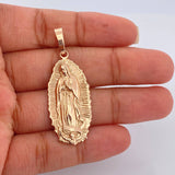 Dije Virgen De Guadalupe 7.5gr / 1 3/4 in / Oro Rosa 18K $