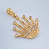 Dije Corona King 4.35gr / 1 3/4 in / Oro Amarillo 18K $