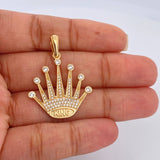 Dije Corona King 4.35gr / 1 3/4 in / Oro Amarillo 18K $