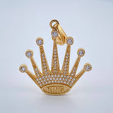 Dije Corona King 4.35gr / 1 3/4 in / Oro Amarillo 18K $