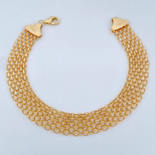 Pulso Chino 8.6gr / 8 3/4 in / 8mm Oro Amarillo +1 18K $