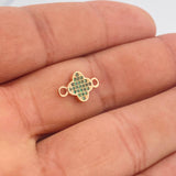 Herraje Trebol 0.75gr / 1/2 in / Oro Rosa 18K &