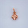 Dije Trebol 0.45gr / 1/2 in / Oro Rosa 18K &