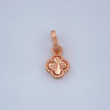 Dije Trebol 0.45gr / 1/2 in / Oro Rosa 18K &