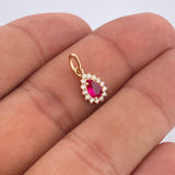 Dije Halo Gota 0.75gr / 1/2 in / Oro Amarillo 18K &