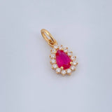 Dije Halo Gota 0.75gr / 1/2 in / Oro Amarillo 18K &