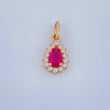 Dije Halo Gota 0.75gr / 1/2 in / Oro Amarillo 18K &