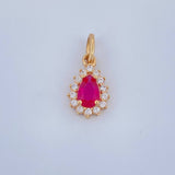 Dije Halo Gota 0.75gr / 1/2 in / Oro Amarillo 18K &