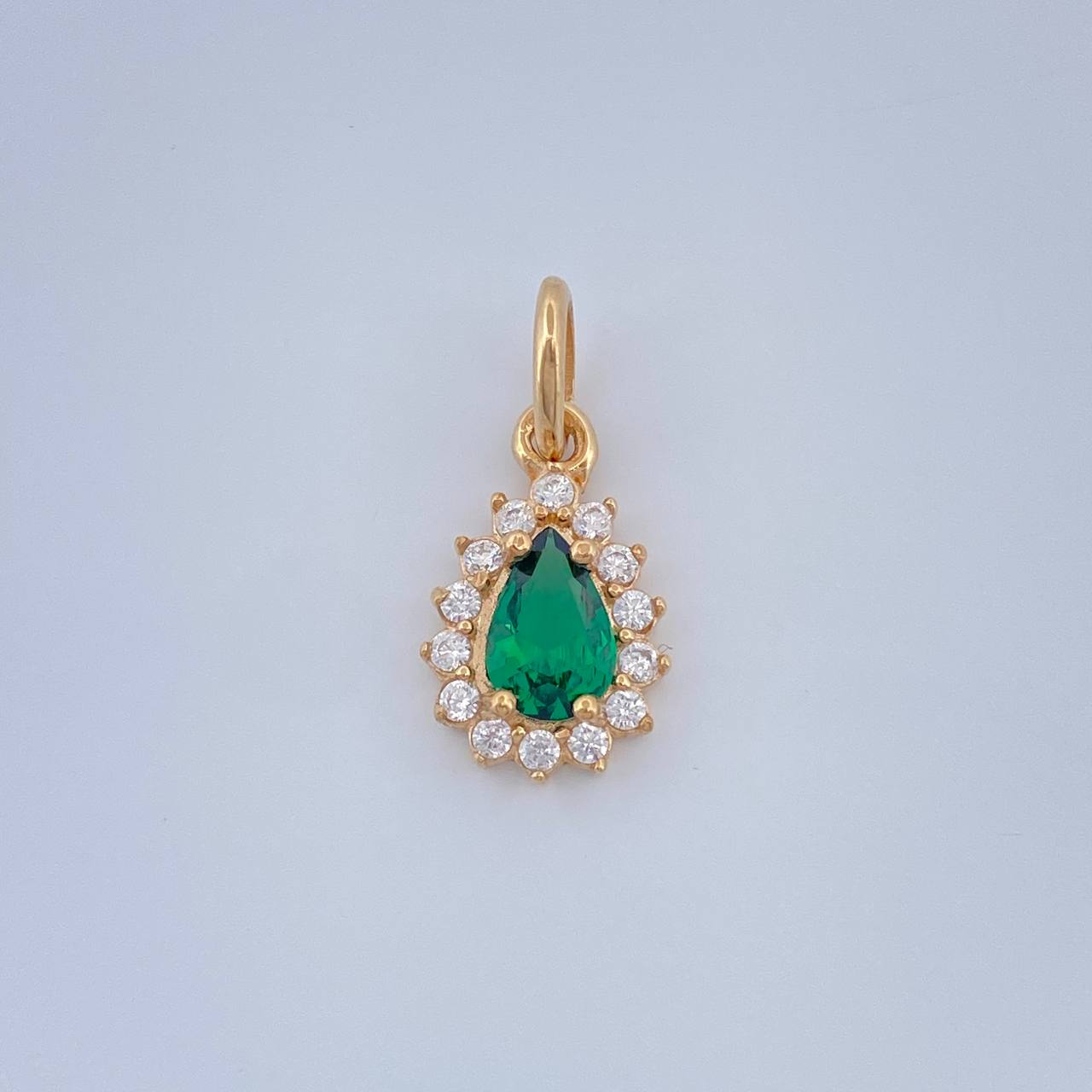 Halo Drop Pendant 0.7gr / 0.5in / 18K Gold