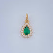 Halo Drop Pendant 0.7gr / 0.5in / 18K Gold