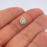 Pendant Dense Halo 0.85gr / 0.3in / 18K Gold +0$