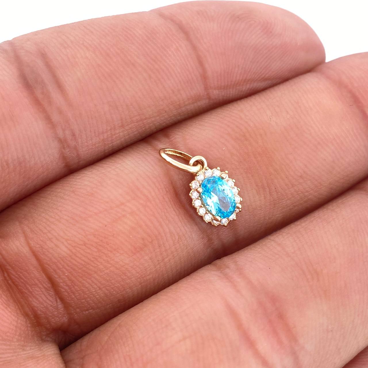 Dije Halo 0.65gr / 1/2 in / Oro Amarillo 18K &