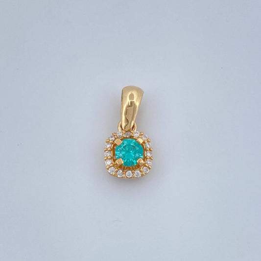 Dije Halo Tupido 1.1gr / 1/2 in / Oro Amarillo 18K &