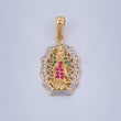 Dije Virgen de Guadalupe 2.8gr / 1 in / Dos Oros Amarillo Blanco 18K &