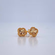 Clover Stud Earrings 1.1gr / 18K Yellow Gold &